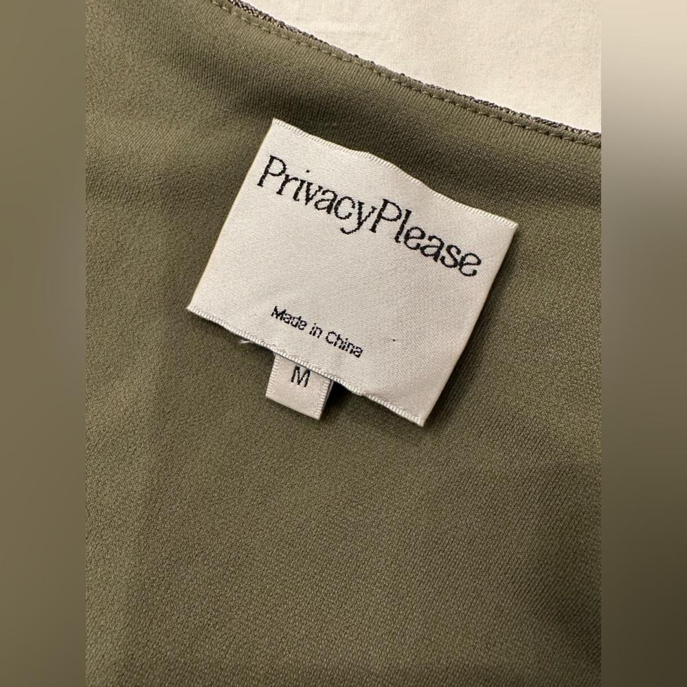 Privacy Please Gyle mini dress metallic olive - Picture 6 of 8